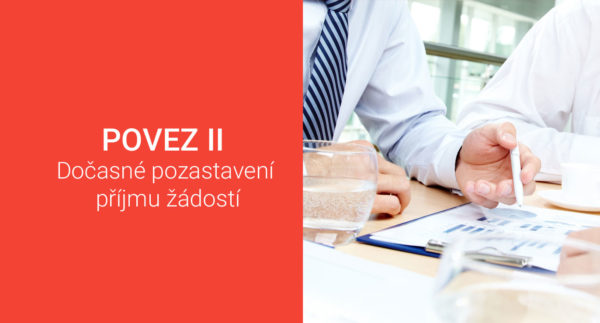 pozastavení příjmu žádostí